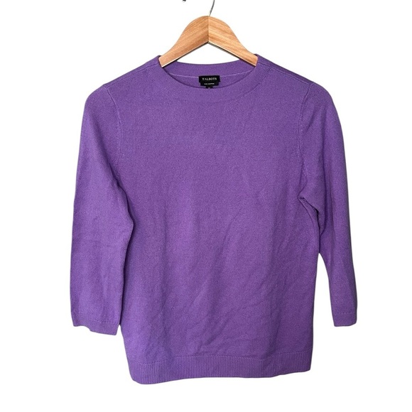 Talbots Pure Cashmere 3/4 Sleeve Sweater - Picture 2 of 9